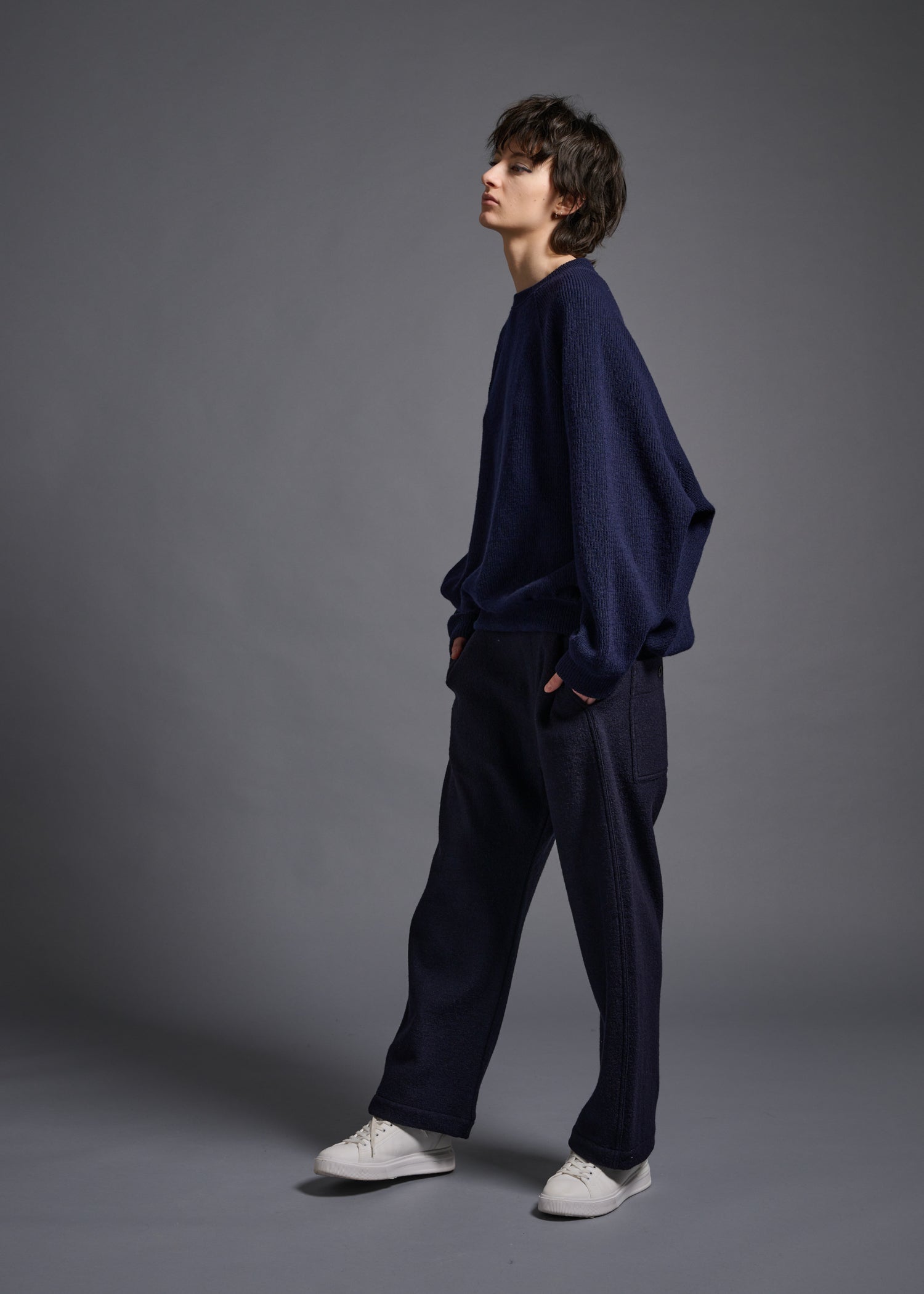 48 ELLIS SWEATSHIRT / CHUNKY RIB JERSEY - C13