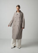 48 MARIE OVERSIZED COAT / WOOL COMPRESSED JERSEY - C15