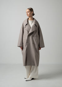 48 MARIE OVERSIZED COAT / WOOL COMPRESSED JERSEY - C15