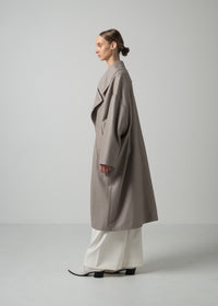 48 MARIE OVERSIZED COAT / WOOL COMPRESSED JERSEY - C15
