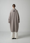 48 MARIE OVERSIZED COAT / WOOL COMPRESSED JERSEY - C15
