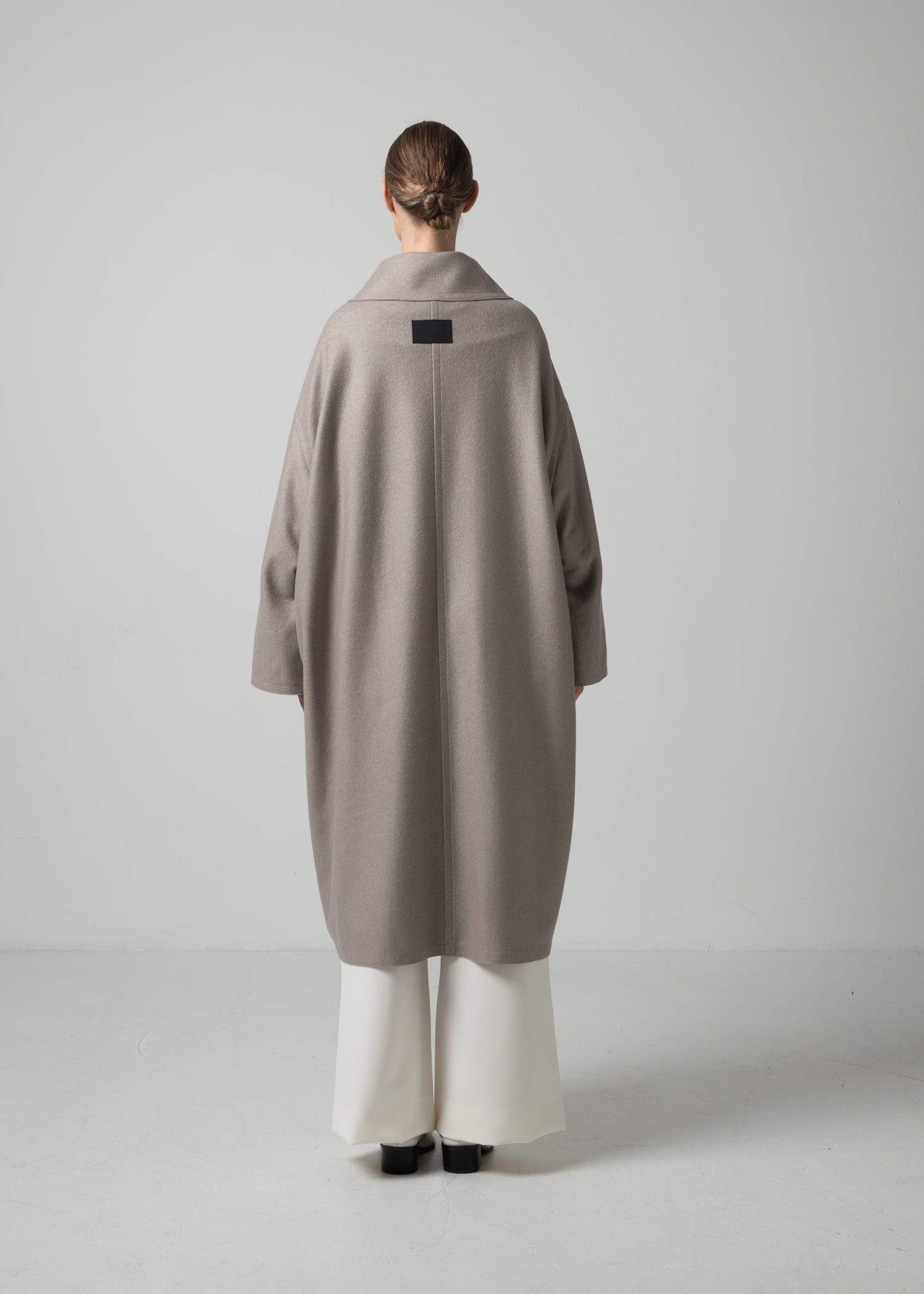 48 MARIE OVERSIZED COAT / WOOL COMPRESSED JERSEY - C15