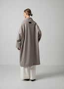 48 MARIE OVERSIZED COAT / WOOL COMPRESSED JERSEY - C15