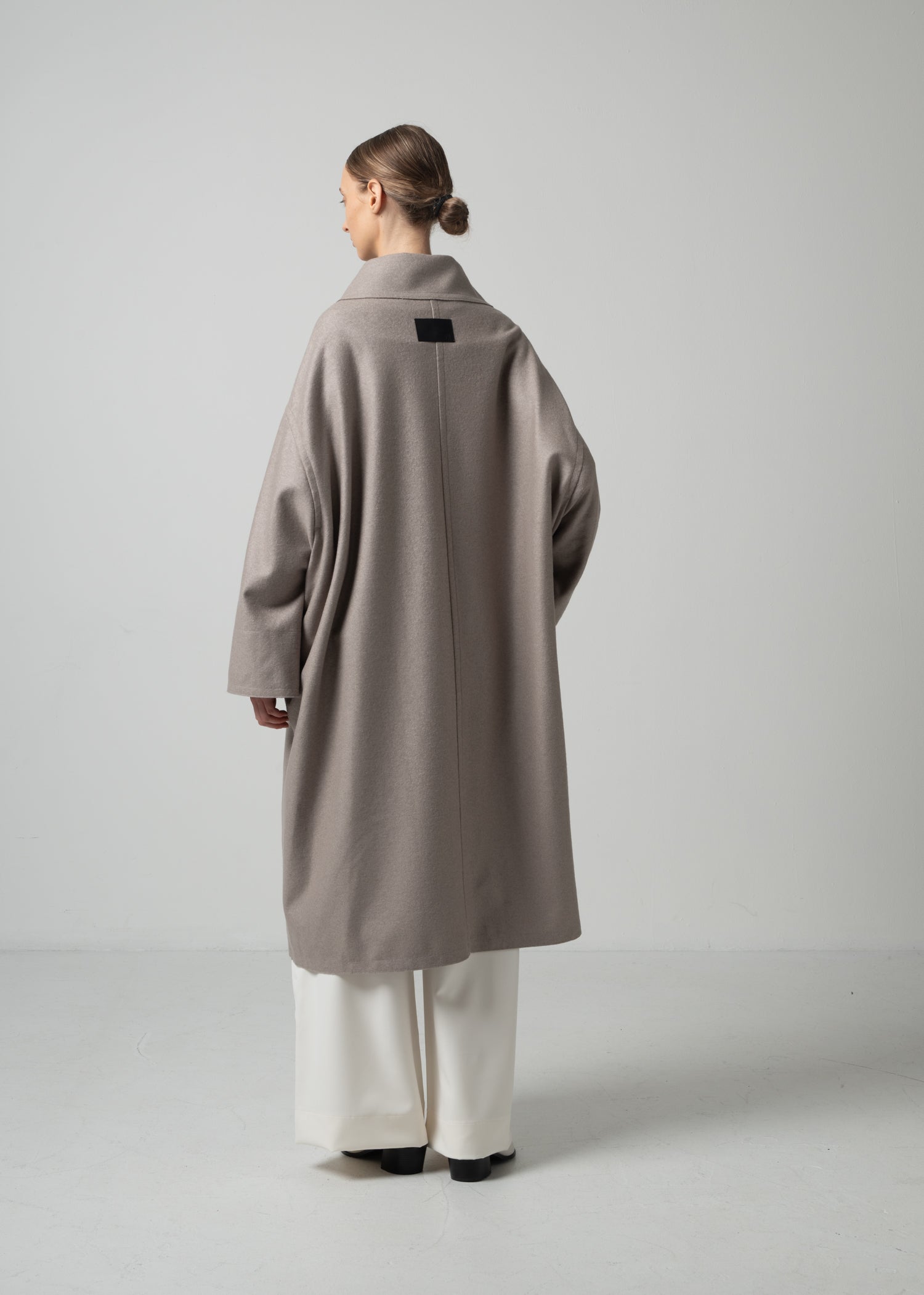 48 MARIE OVERSIZED COAT / WOOL COMPRESSED JERSEY - C15