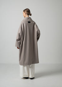 48 MARIE OVERSIZED COAT / WOOL COMPRESSED JERSEY - C15