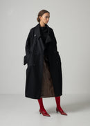 48 MARIE OVERSIZED COAT / WOOL COMPRESSED JERSEY - C15