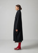 48 MARIE OVERSIZED COAT / WOOL COMPRESSED JERSEY - C15