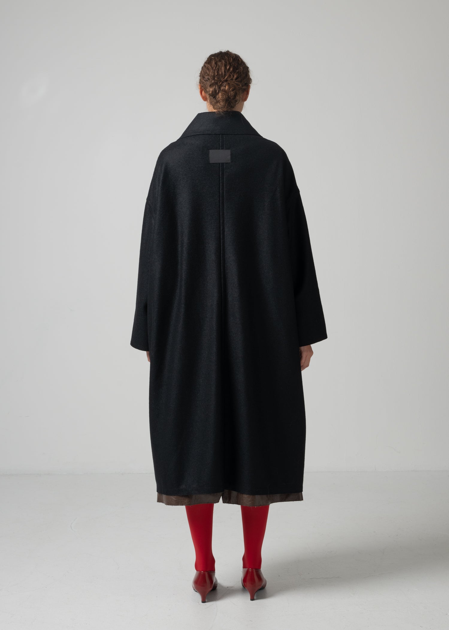 48 MARIE OVERSIZED COAT / WOOL COMPRESSED JERSEY - C15