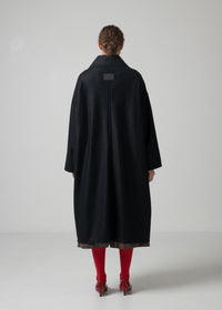 48 MARIE OVERSIZED COAT / WOOL COMPRESSED JERSEY - C15