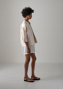 48 NATALY BALLOON JACKET / DUCHESS SATIN STRETCH - C14