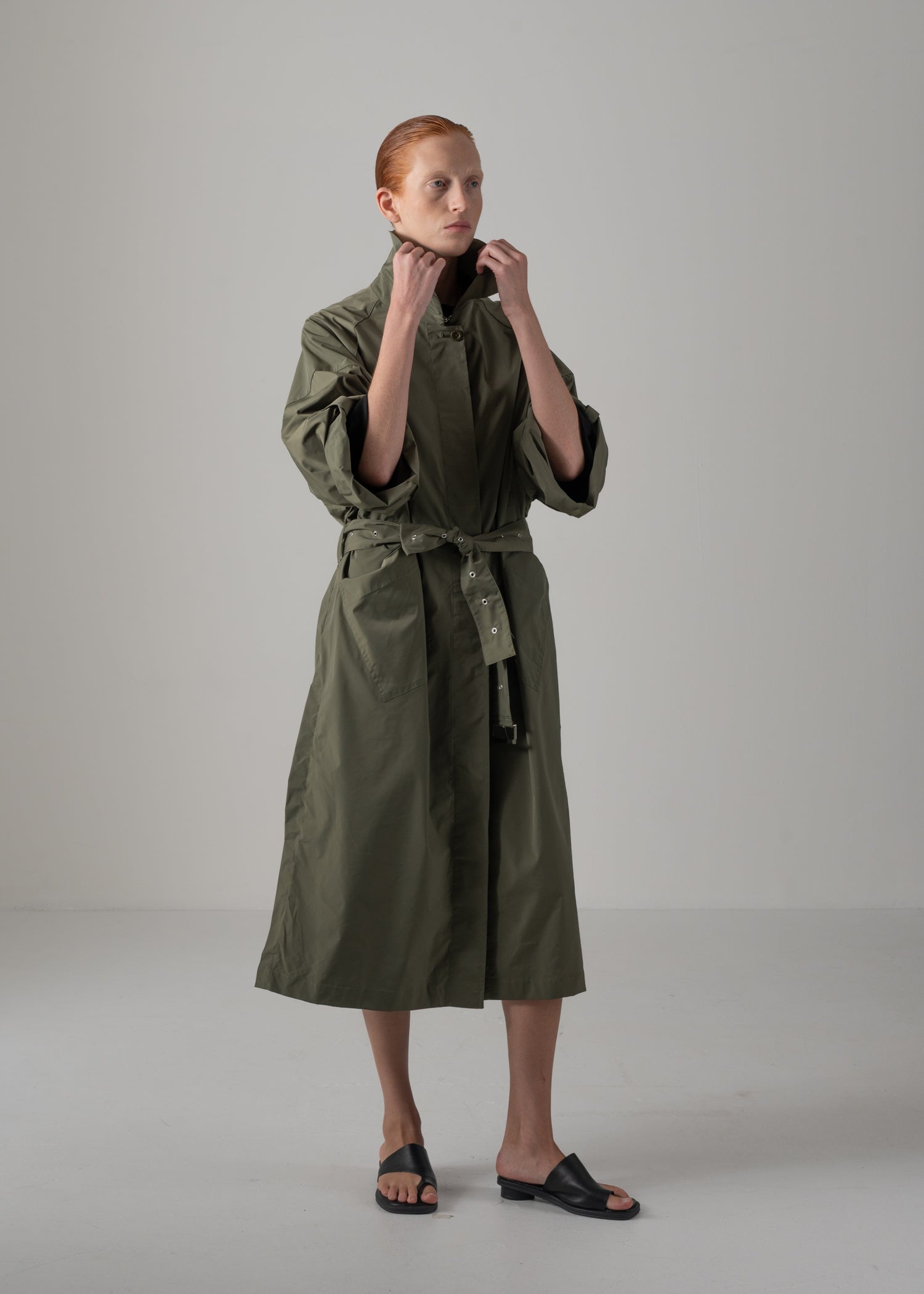 49 HOLLY COAT / HIGH-COUNT PL STRETCH - C14