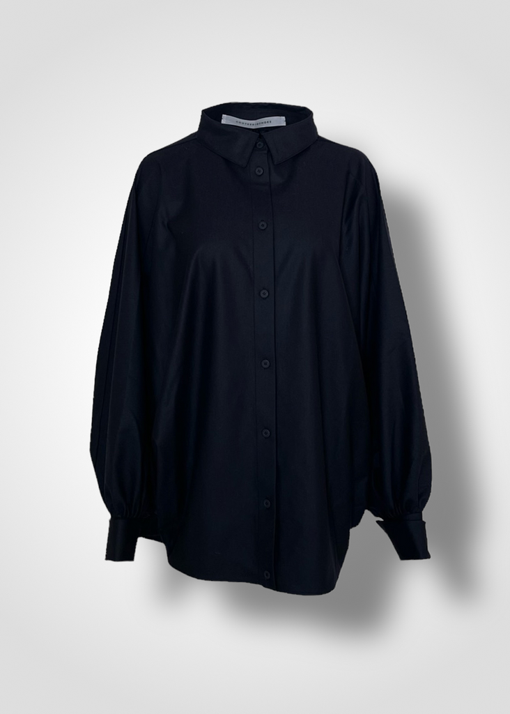 IMOGEN SHIRT / TECH WOOL TWILL JERSEY - C9