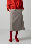 49 OCTAVIA A-LINE SKIRT W/PKT / WOOL COMPRESSED JERSEY - C15