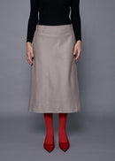 49 OCTAVIA A-LINE SKIRT W/PKT / WOOL COMPRESSED JERSEY - C15