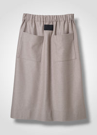 49 OCTAVIA A-LINE SKIRT W/PKT / WOOL COMPRESSED JERSEY - C15