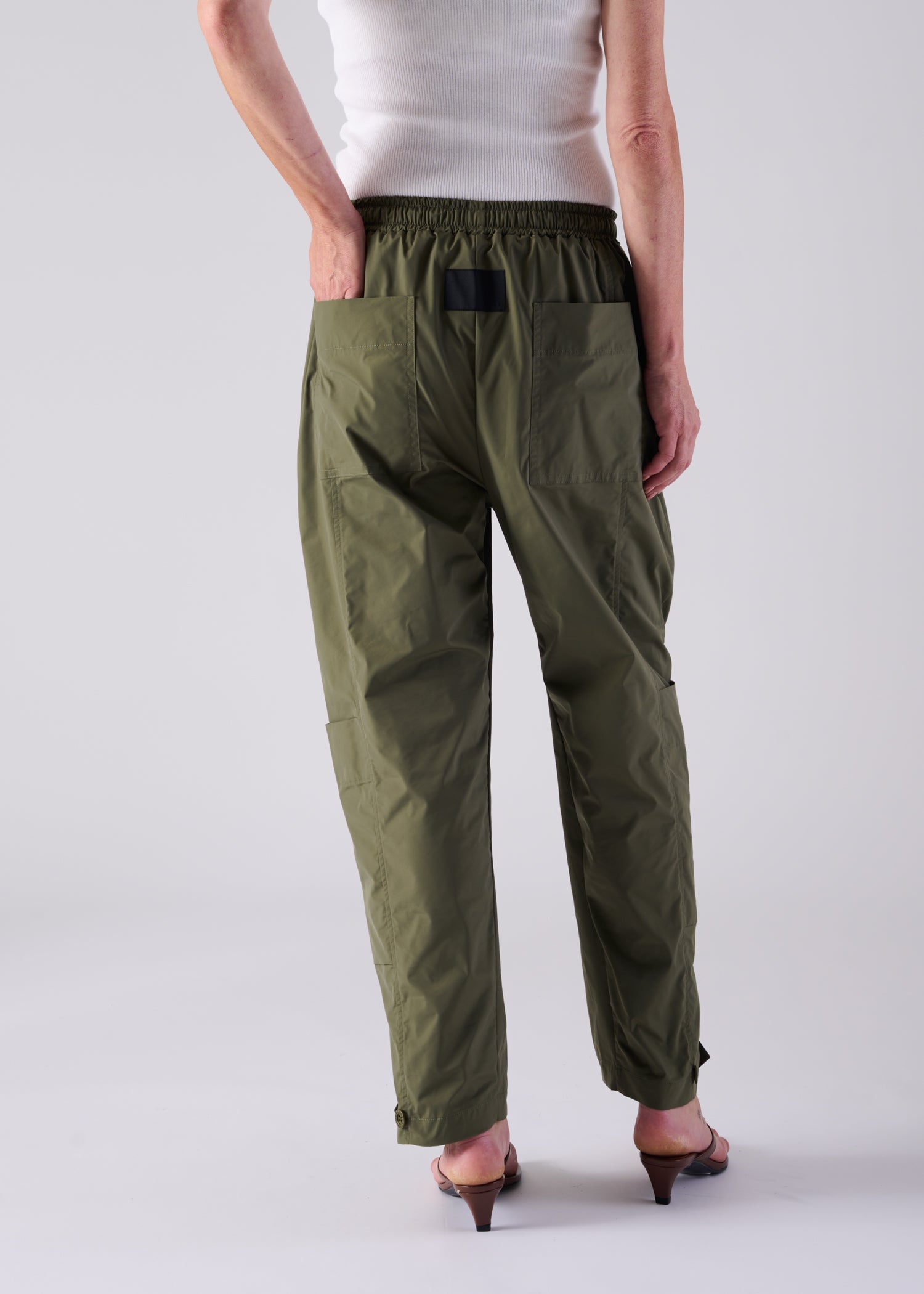 FRADY TROUSERS, Wide tapered-silhouette cargo trousers, Made in