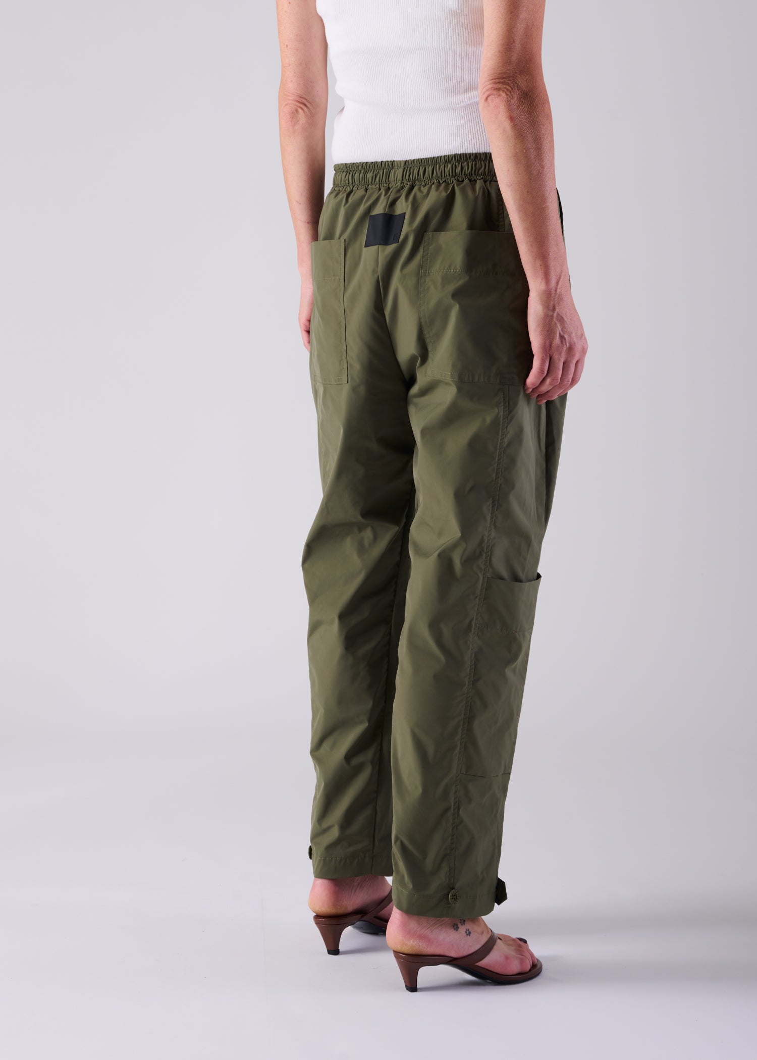 FRADY TROUSERS, Wide tapered-silhouette cargo trousers, Made in
