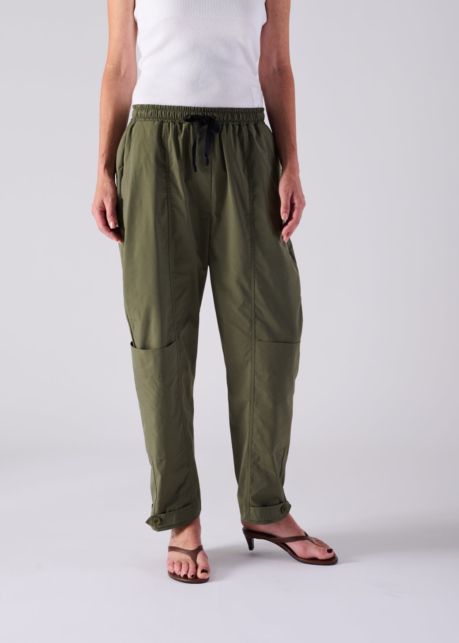FRADY TROUSERS, Wide tapered-silhouette cargo trousers, Made in