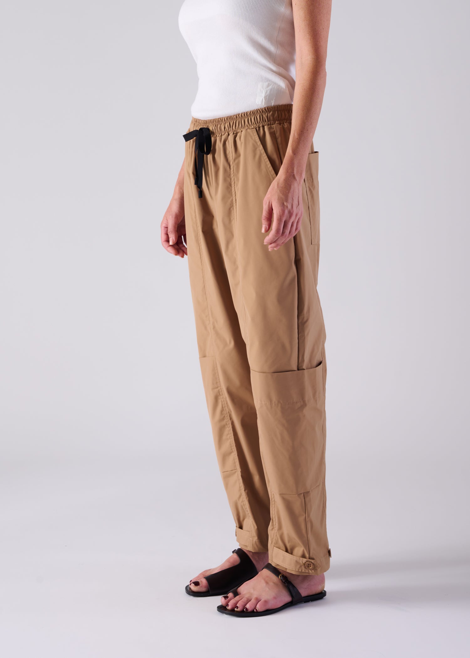 FRADY TROUSERS, Wide tapered-silhouette cargo trousers, Made in