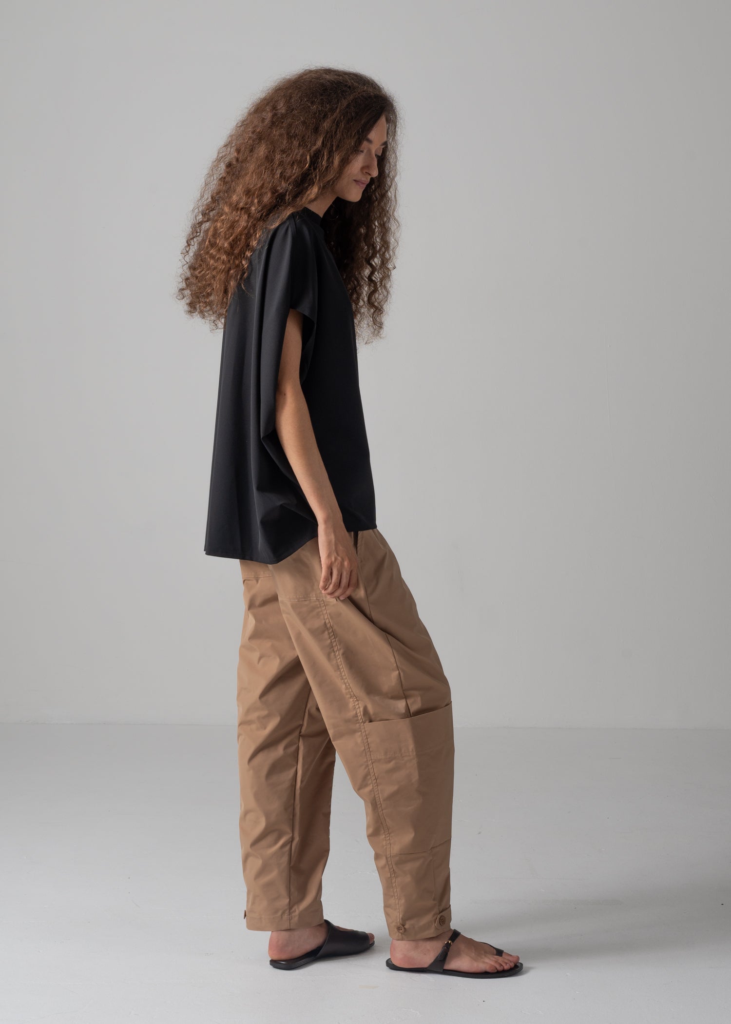 FRADY TROUSERS, Wide tapered-silhouette cargo trousers, Made in