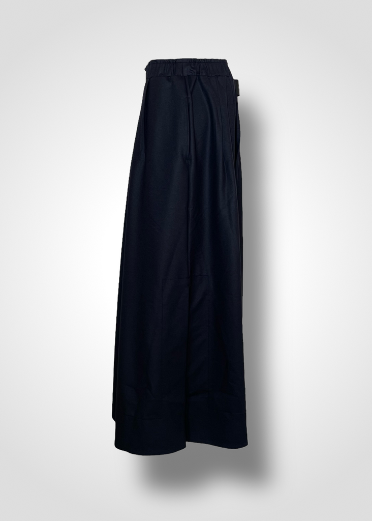 IDA LONG SKIRT / TECH WOOL TWILL JERSEY - C9