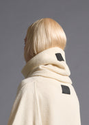 Simple tubular snood, milk, cogthebigsmoke, one size fits all, sustainable fashion, less is more, made in Japan, quiet luxury, minimalist