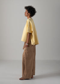 52 KARA WRAP TROUSERS / HIGH-COUNT PL STRETCH - C14