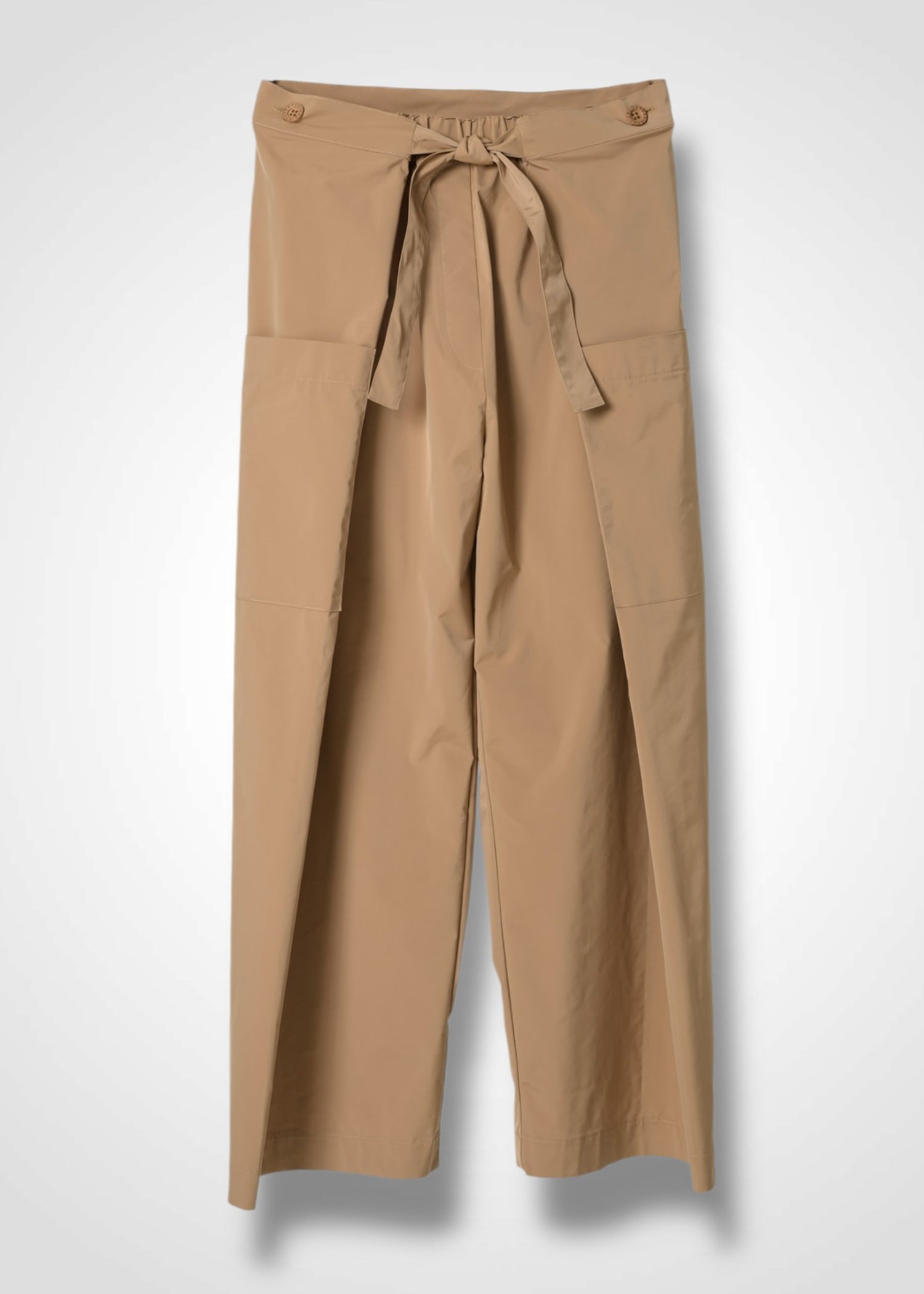 KARA WRAP TROUSERS, ワイドレッグラップトラウザーズ, Made in Japan