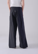 52 KARA WRAP TROUSERS / HIGH-COUNT PL STRETCH - C14
