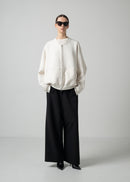 52 OLLIE ZIP UP BLOUSON / COCOON JERSEY - C15