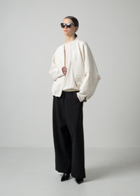 52 OLLIE ZIP UP BLOUSON / COCOON JERSEY - C15