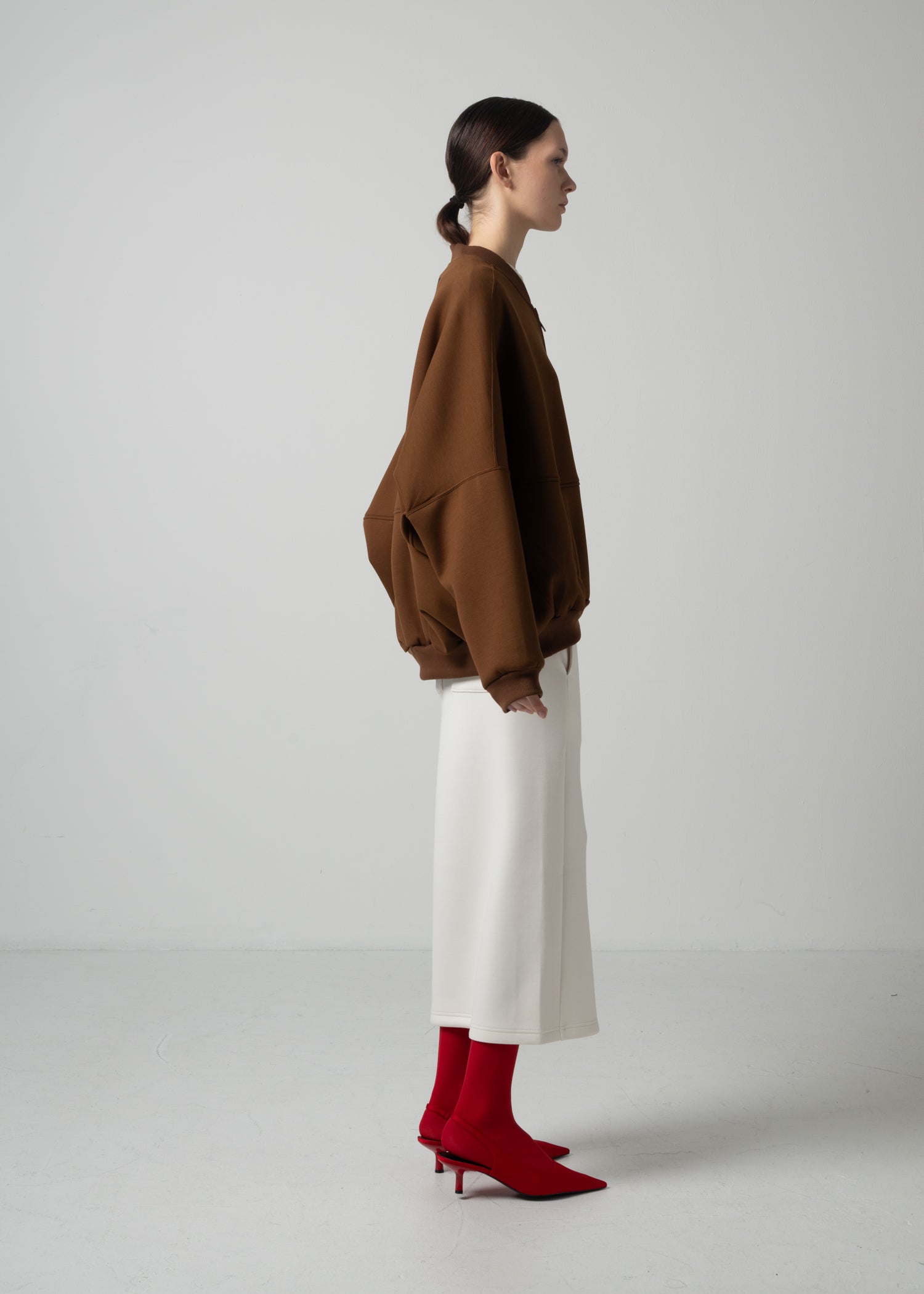 52 OLLIE ZIP UP BLOUSON / COCOON JERSEY - C15