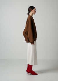 52 OLLIE ZIP UP BLOUSON / COCOON JERSEY - C15