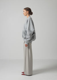 52 OLLIE ZIP UP BLOUSON / COCOON JERSEY - C15