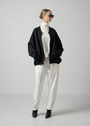 52 OLLIE ZIP UP BLOUSON / COCOON JERSEY - C15