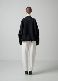 52 OLLIE ZIP UP BLOUSON / COCOON JERSEY - C15