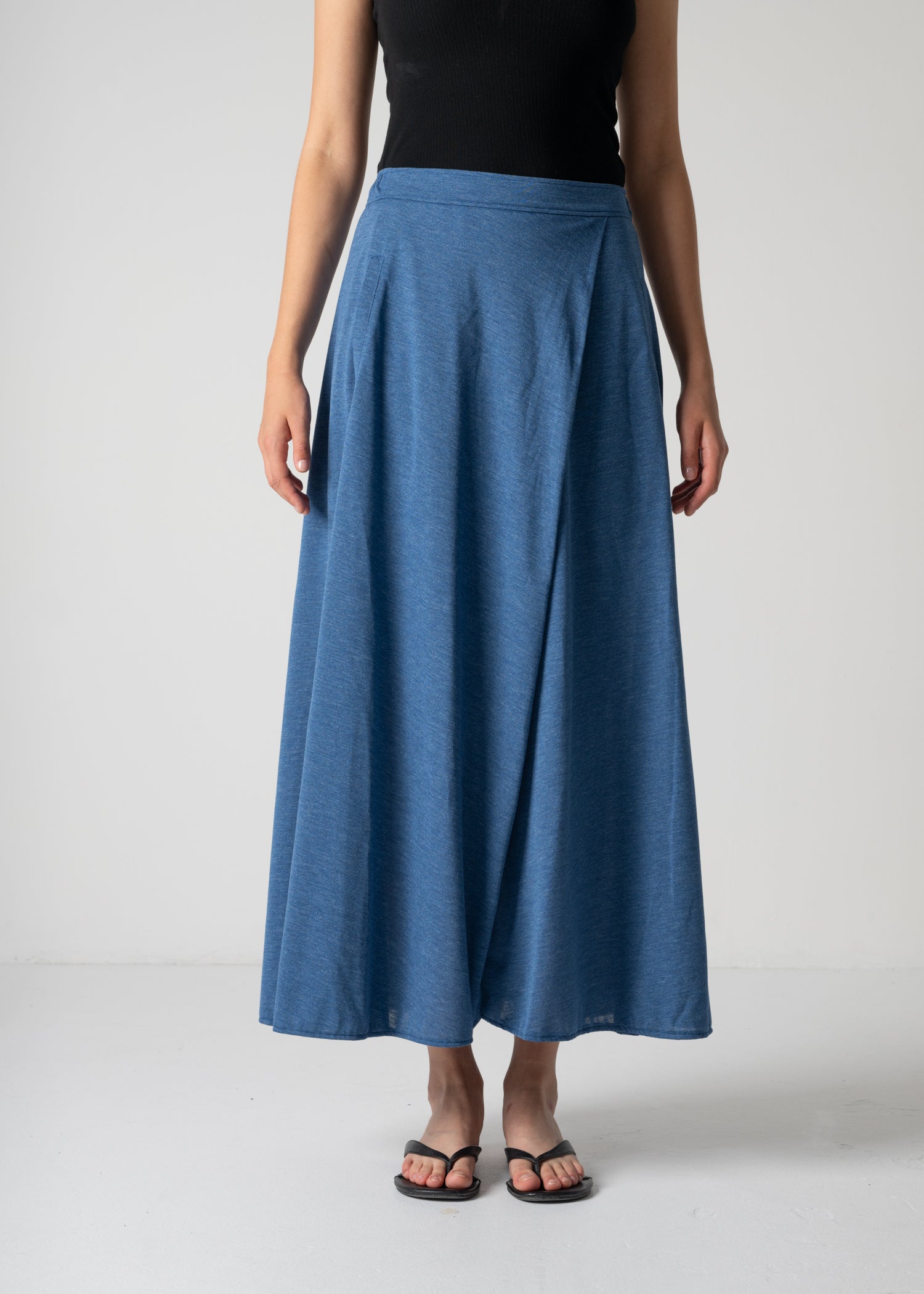 53 HALO SEMI-FLARE SKIRT / RECYCLE PE JERSEY - C12