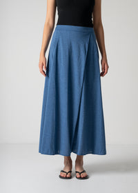 53 HALO SEMI-FLARE SKIRT / RECYCLE PE JERSEY - C12