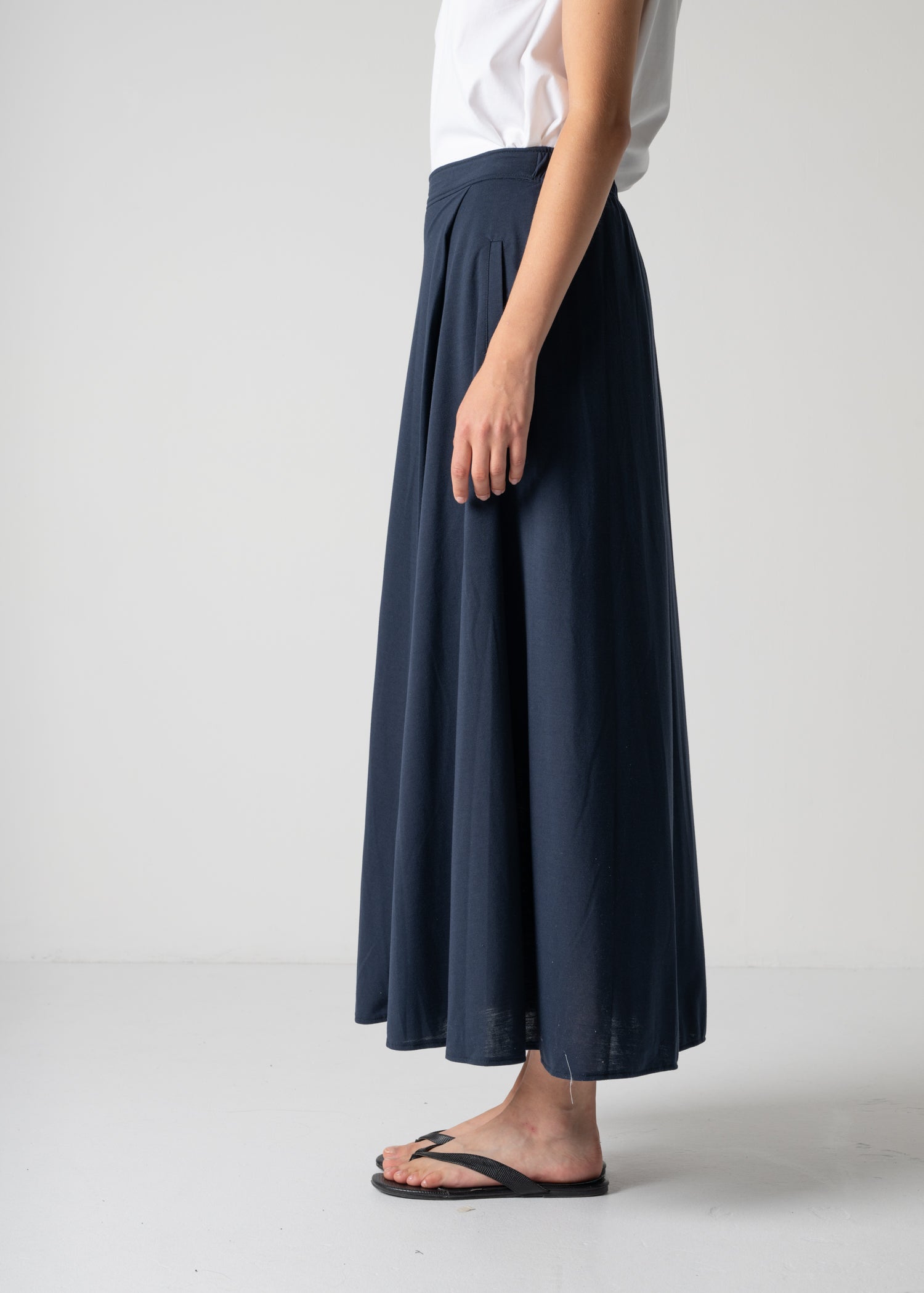 53 HALO SEMI-FLARE SKIRT / RECYCLE PE JERSEY - C12