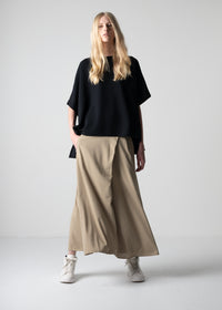 53 HALO SEMI-FLARE SKIRT / RECYCLE PE JERSEY - C12