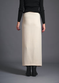 3-way wrap skirt, oat, cogthebigsmoke, one size fits all, sustainable fashion, less is more, made in Japan, quiet luxury, minimalist