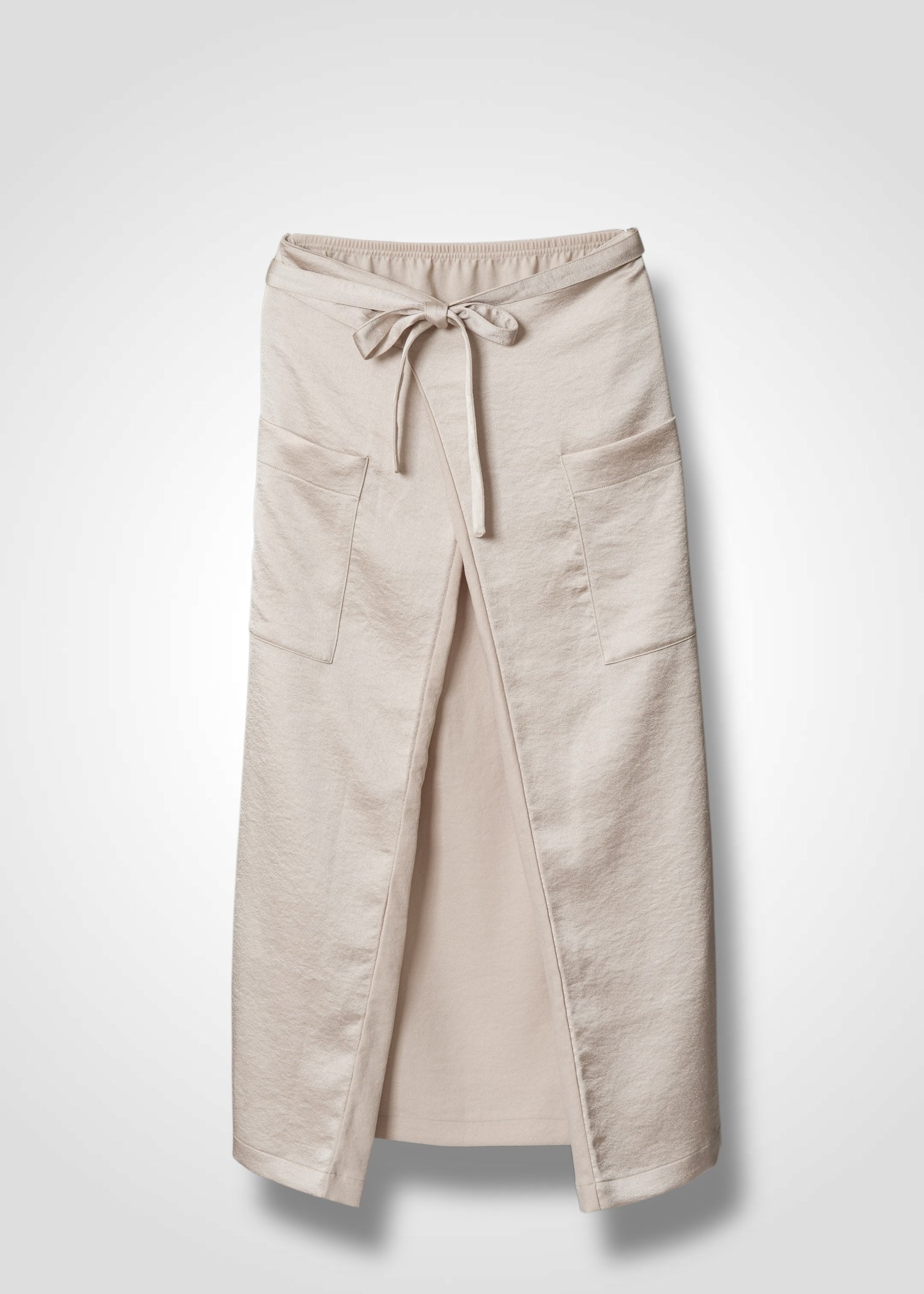 53 MINA DOUBLE WRAP SKIRT / ECO SATIN - C13