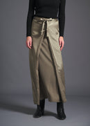 3-way wrap skirt, sage, cogthebigsmoke, one size fits all, sustainable fashion, less is more, made in Japan, quiet luxury, minimalist