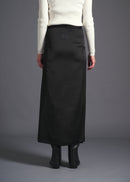 3-way wrap skirt, black, cogthebigsmoke, one size fits all, sustainable fashion, less is more, made in Japan, quiet luxury, minimalist