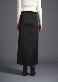 3-way wrap skirt, black, cogthebigsmoke, one size fits all, sustainable fashion, less is more, made in Japan, quiet luxury, minimalist