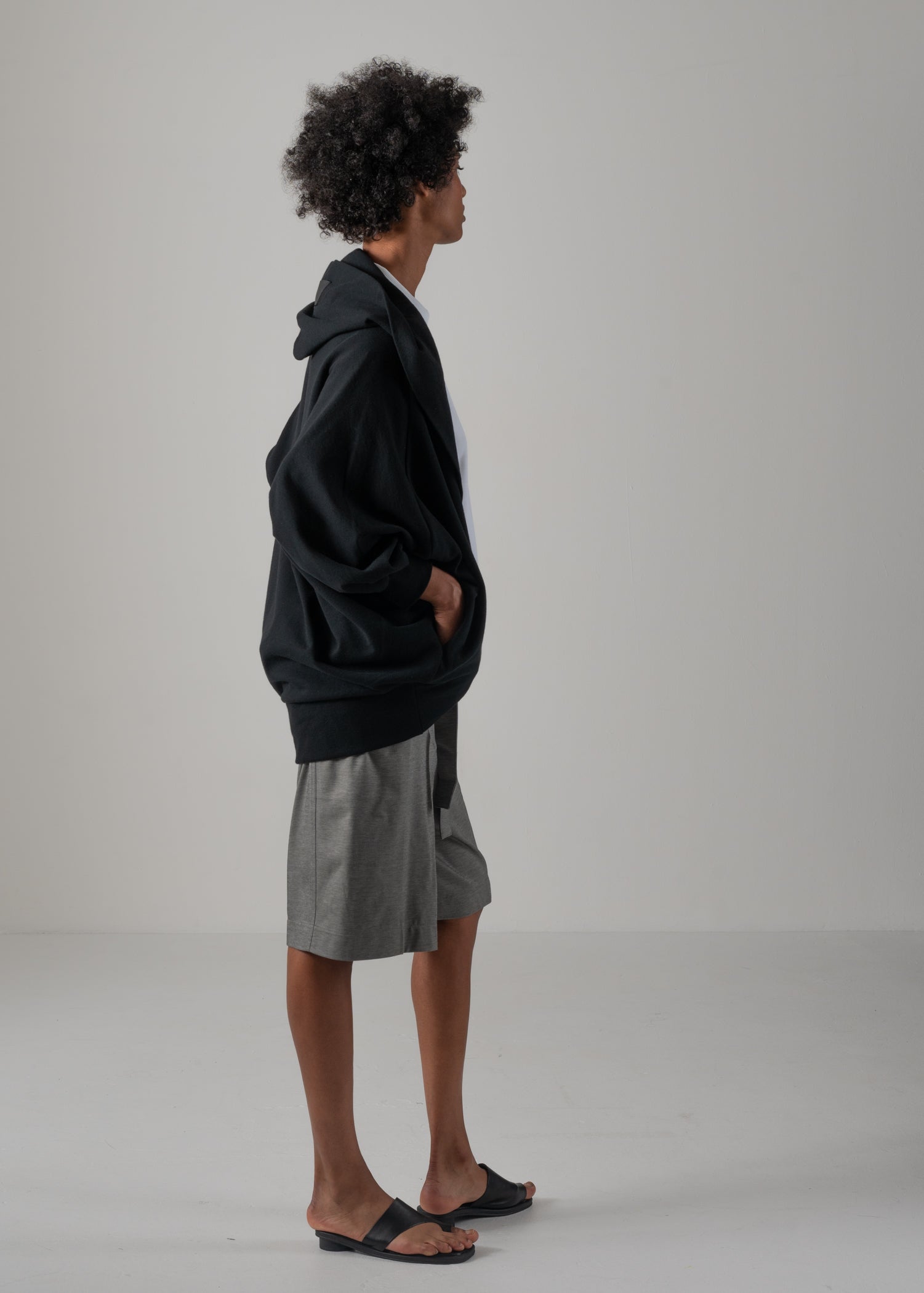 NICOLETTE BORERO HOODY, Sweatshirt material, Made in Japan