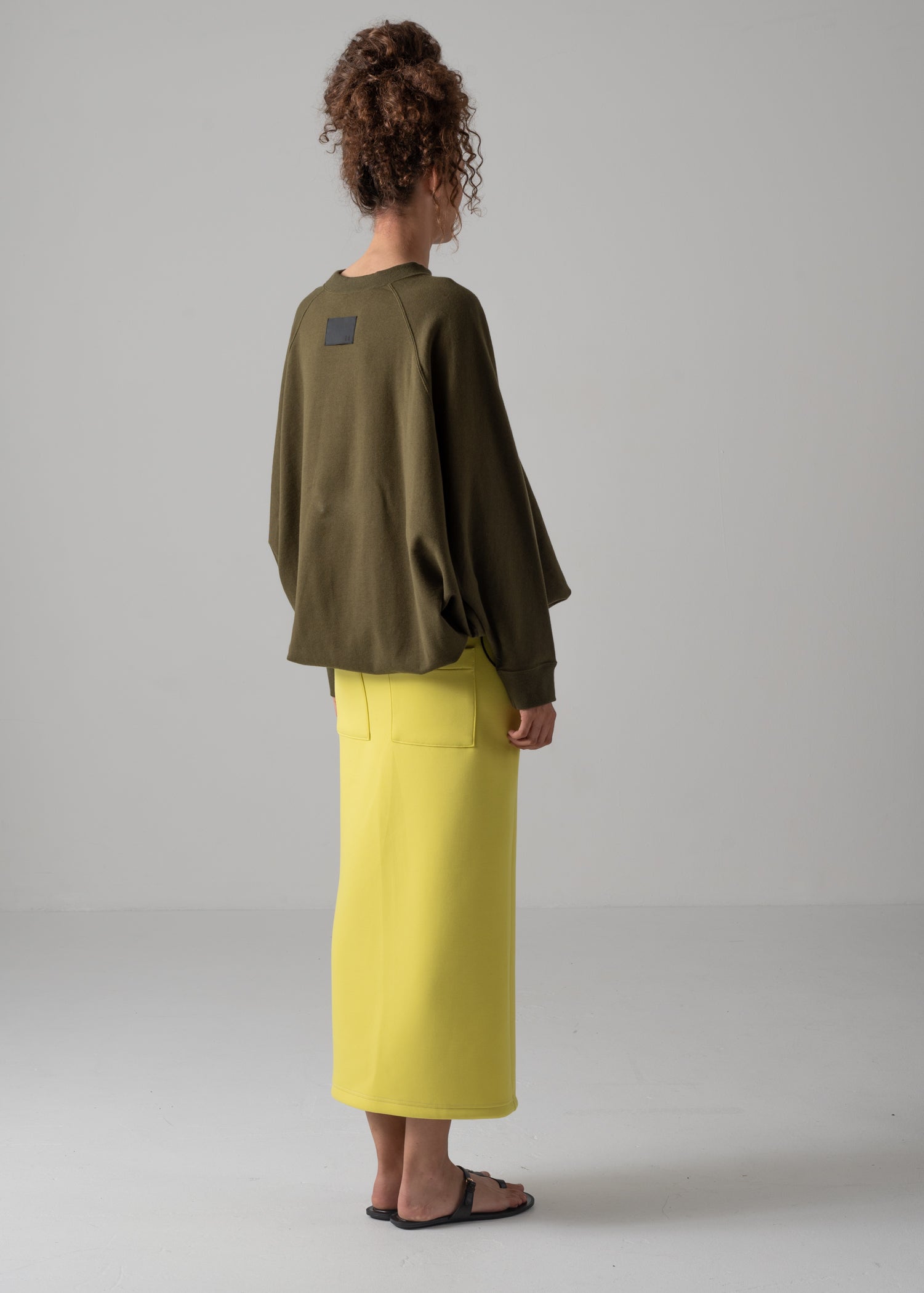 NAOMI STINGRAY TOP, Crew neck dolman sleeve sweatshirt, Made in