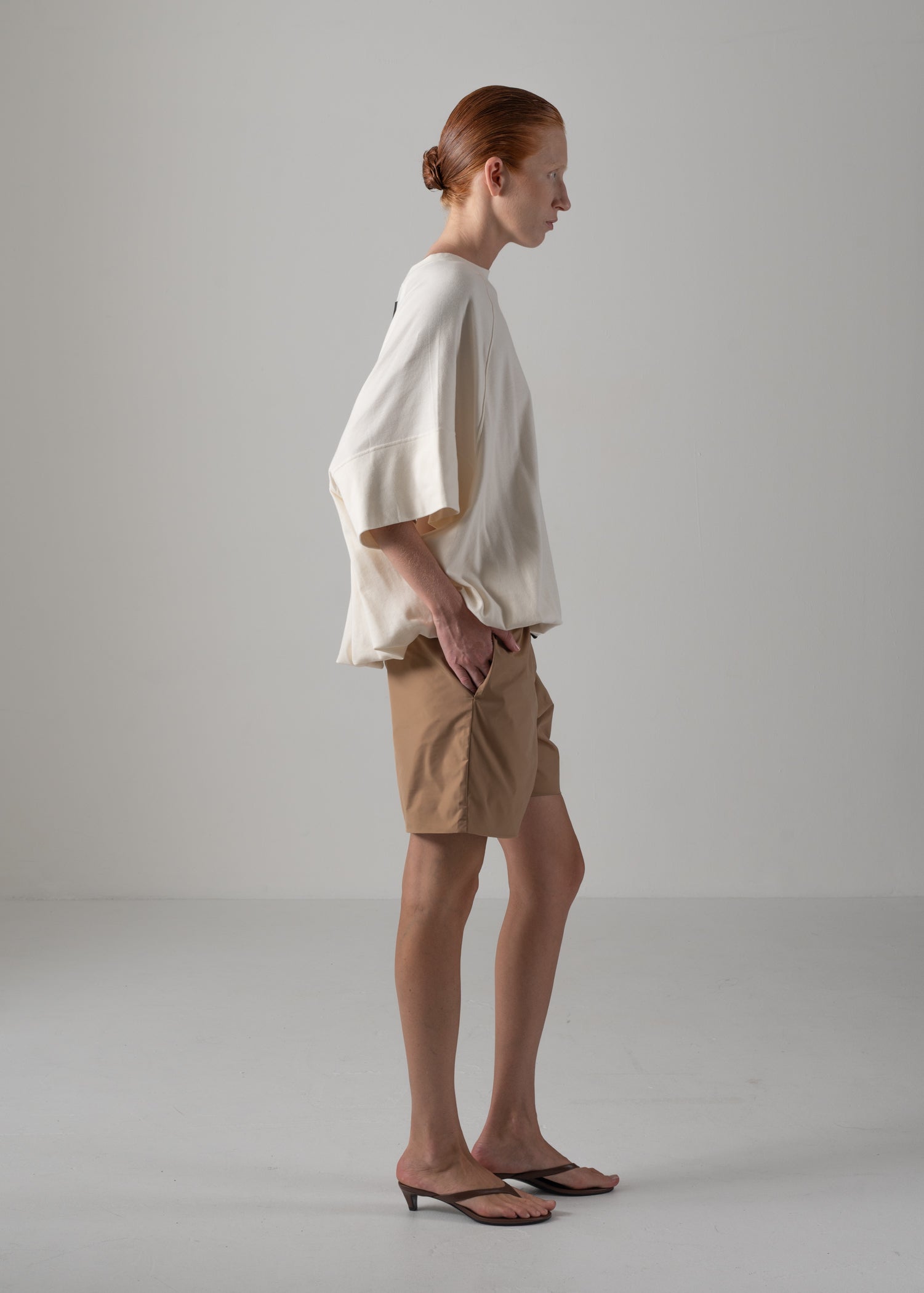 LILLYANA PUFFY SHORT SLEEVE TOP, Oversized half sleeve sweatshirt