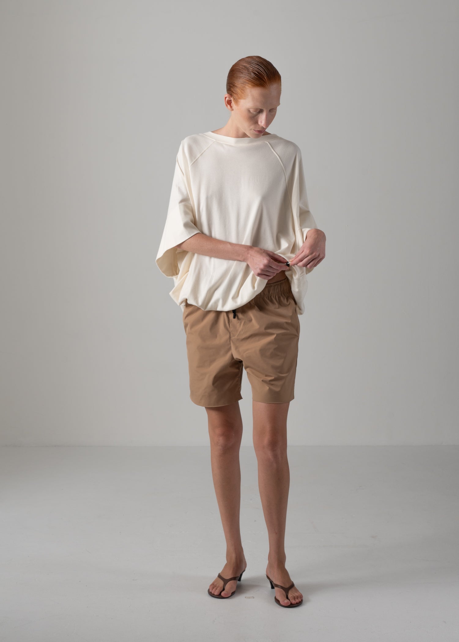 55 LILLYANA PUFFY SHORT SLEEVE TOP / HIGH GAUZE COTTON - C14