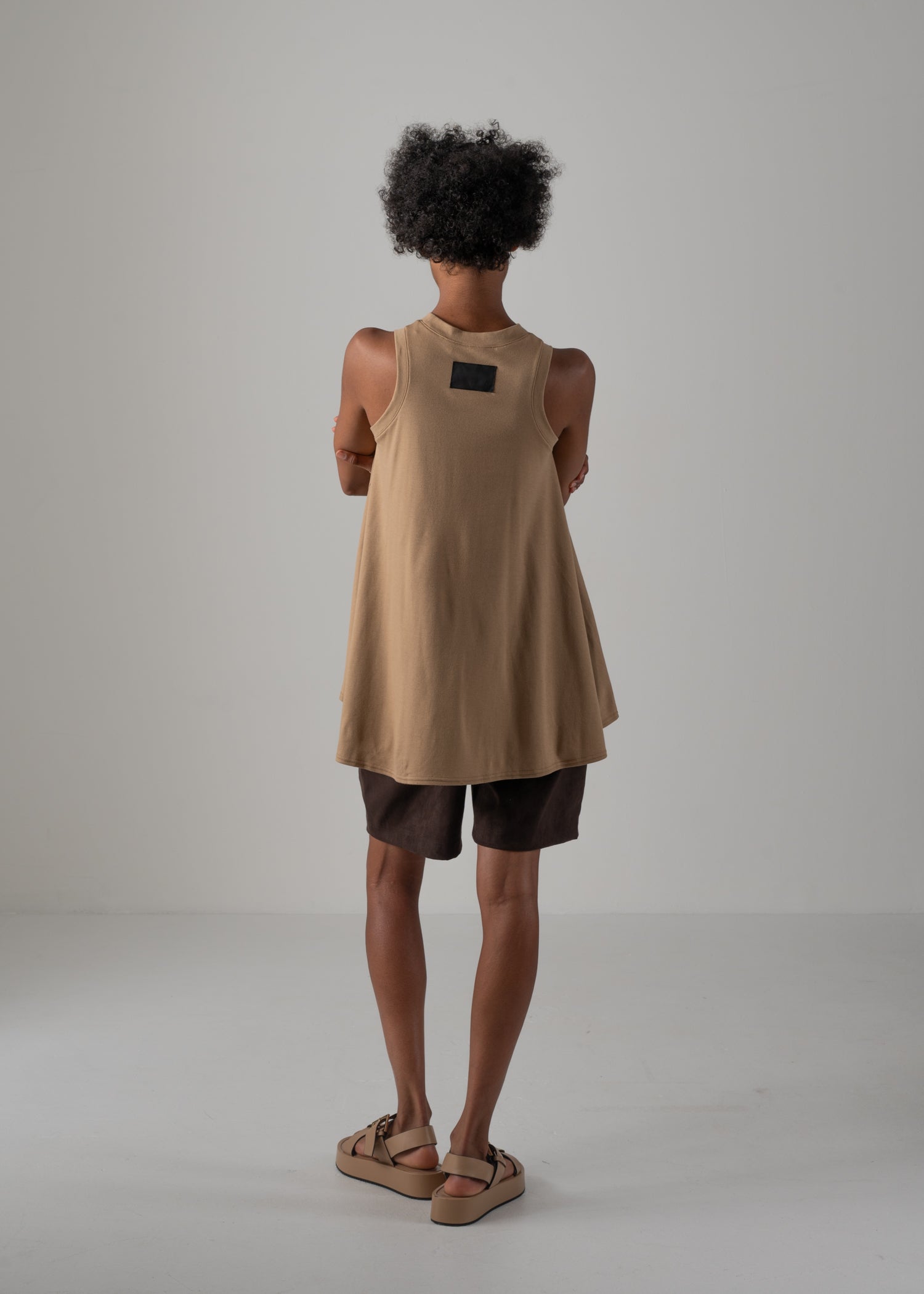 HIBA TOP, American sleeve back flare top, Made in Japan